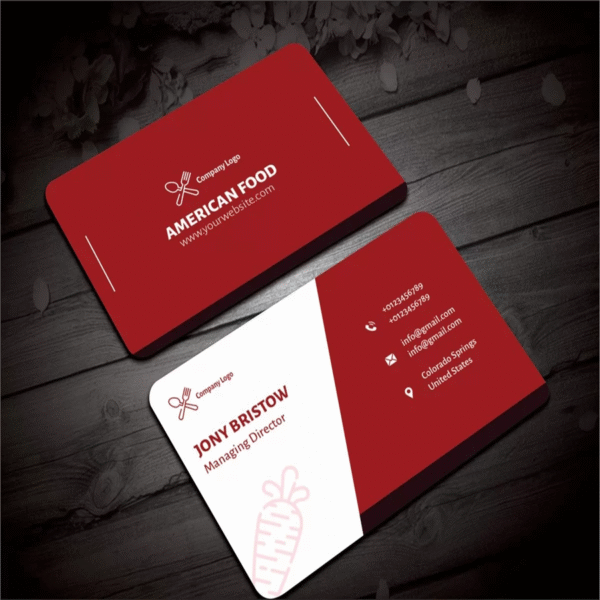 Double side printed visiting cards - Image 2